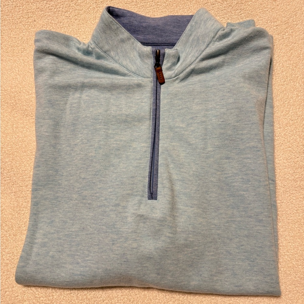 Mizzen+Main quarter zip pullover blue